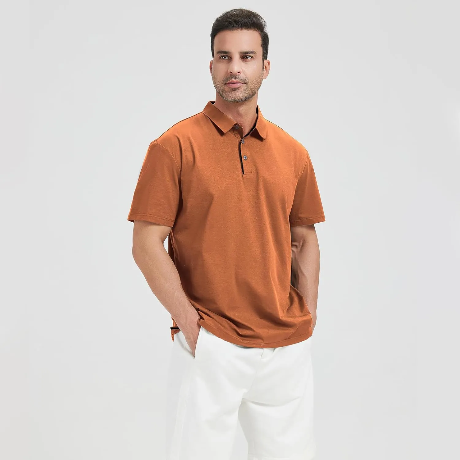 Men's Polo Shirt Short Sleeve,UPF Protection,Moisture Wicking Quick Dry Performance,Lightweight Sport Mens Golf Shirt
