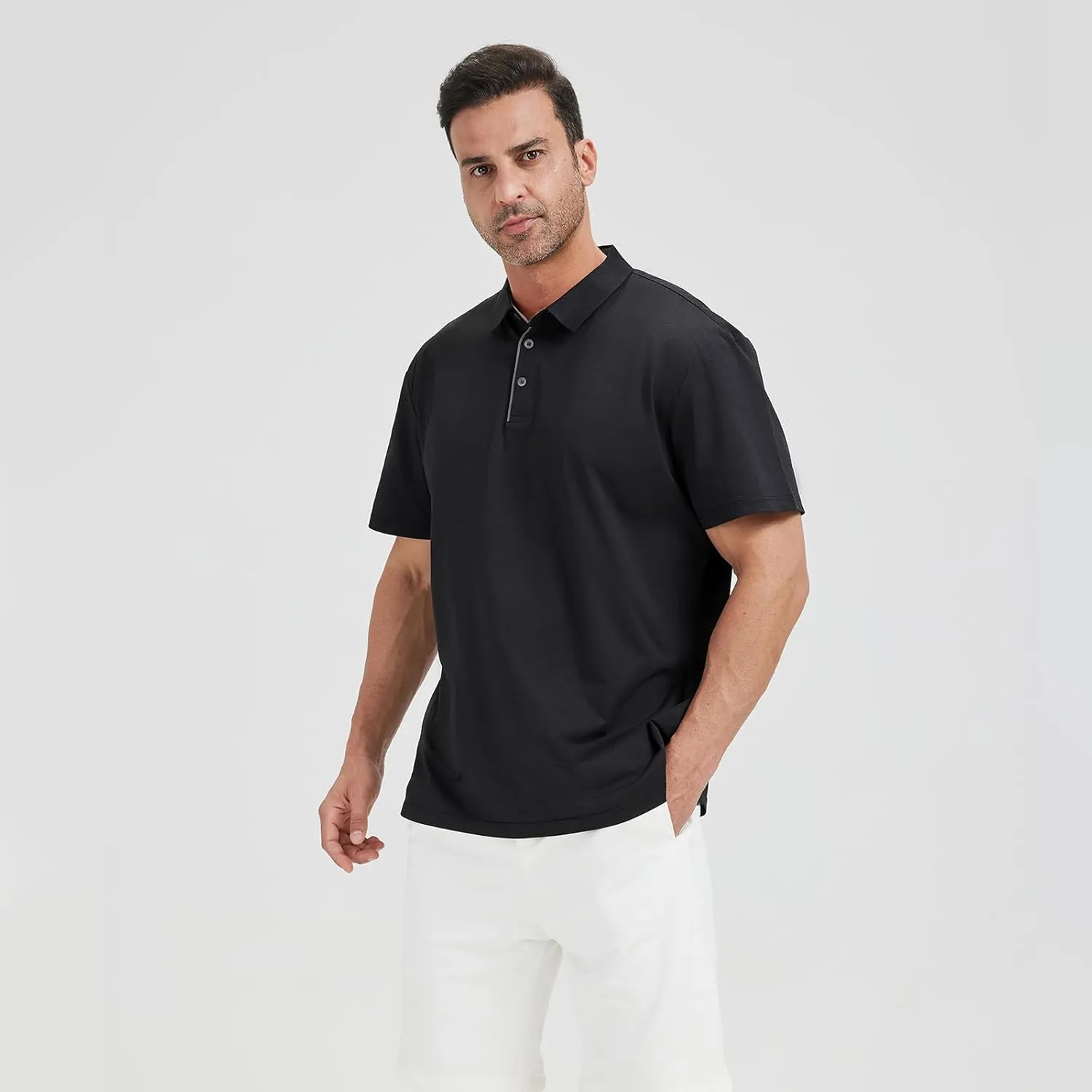 Men's Polo Shirt Short Sleeve,UPF Protection,Moisture Wicking Quick Dry Performance,Lightweight Sport Mens Golf Shirt