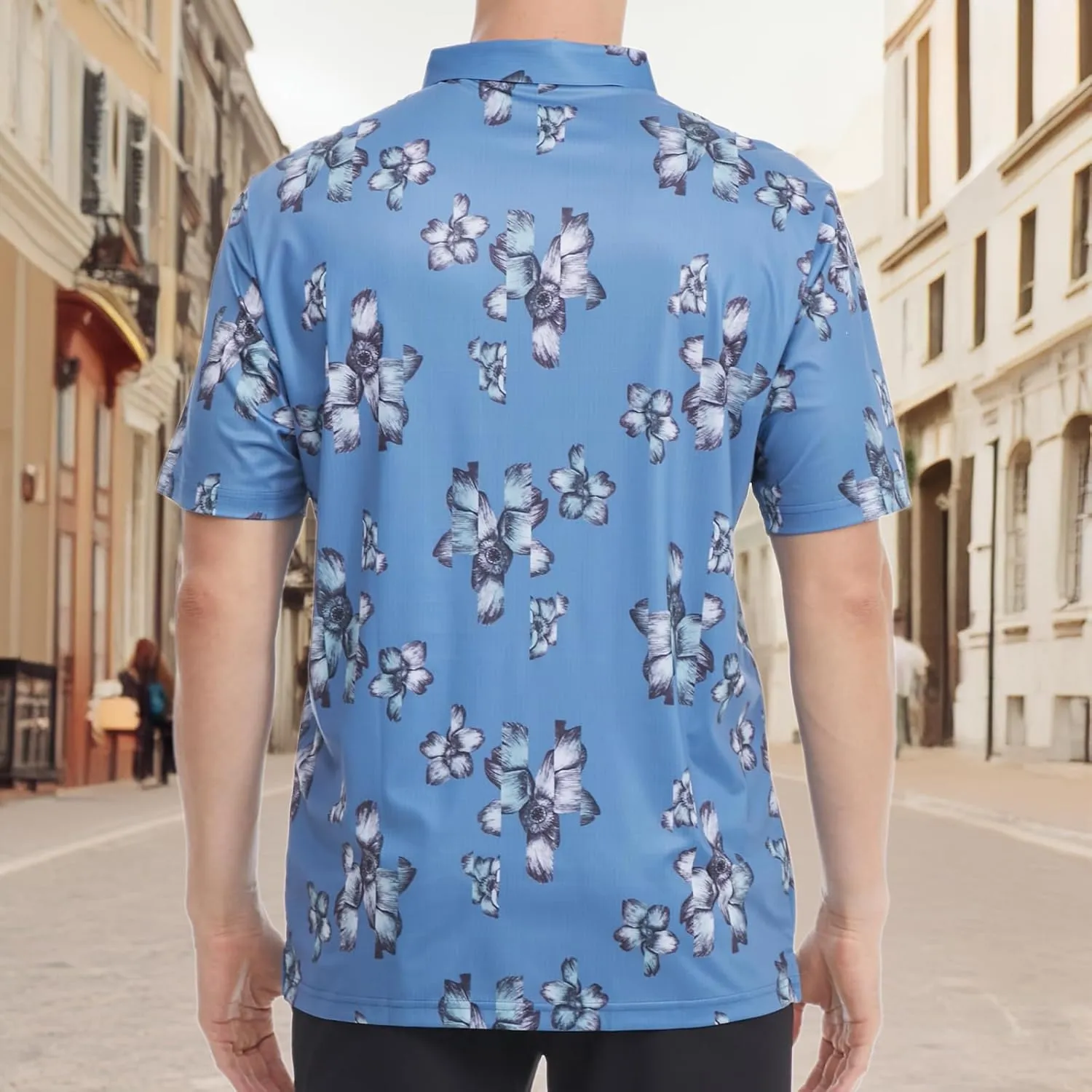 Mens Polo Shirts Short Sleeve Golf Shirt Moisture Wicking Dry Fit Casual Stylish Polo Shirt for Men