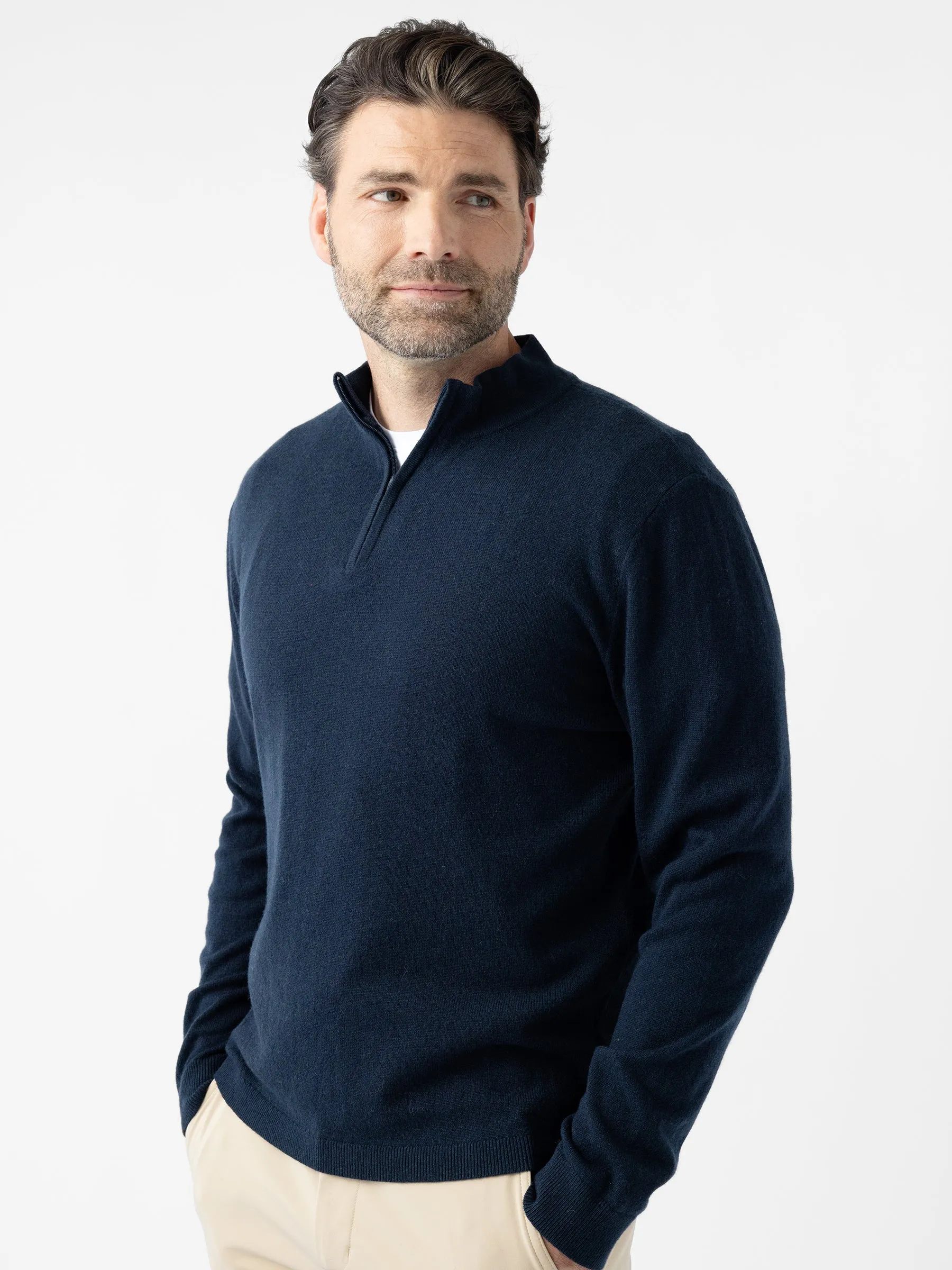 Men's Quarter Zip Sweater