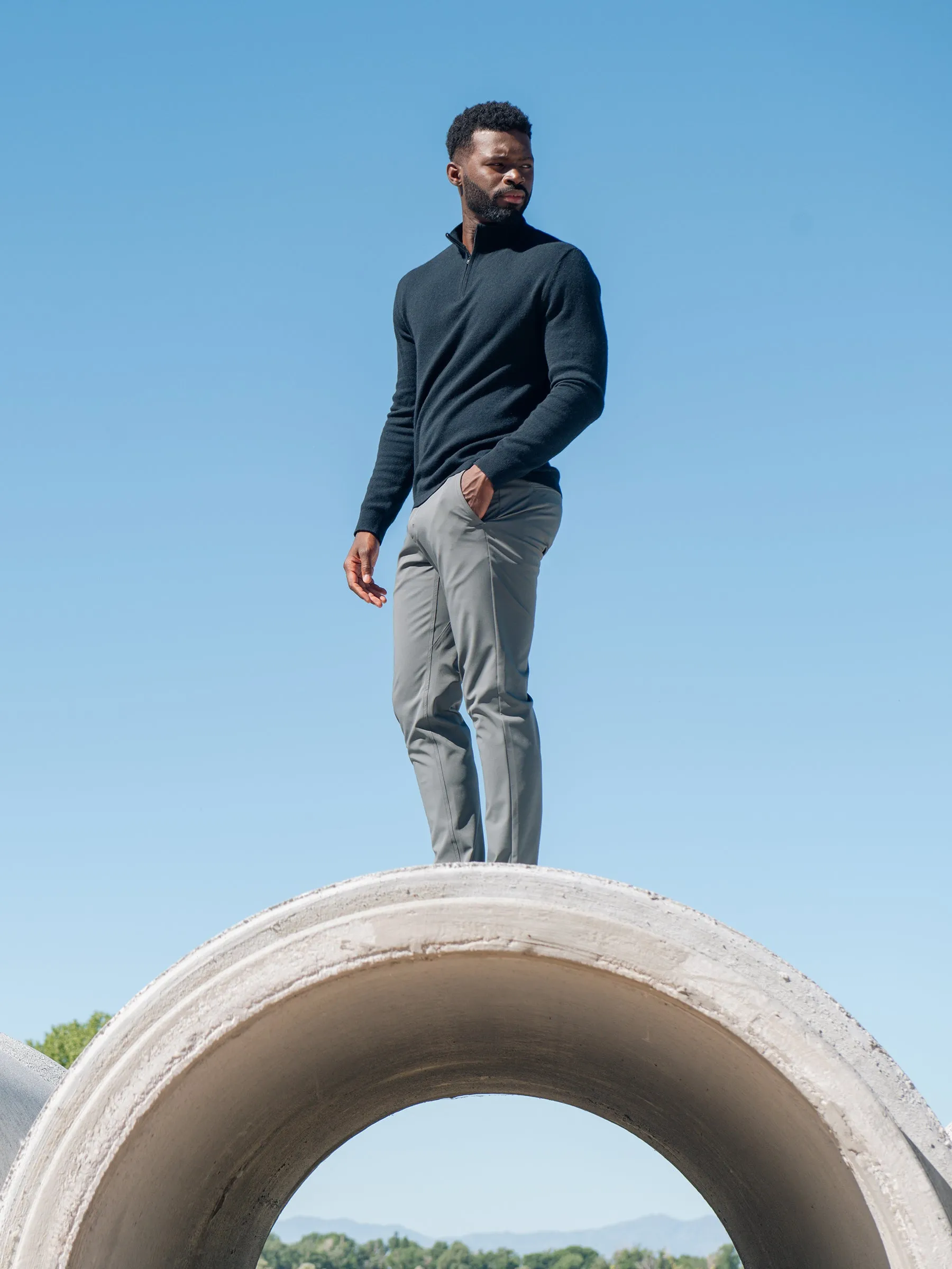 Men's Quarter Zip Sweater