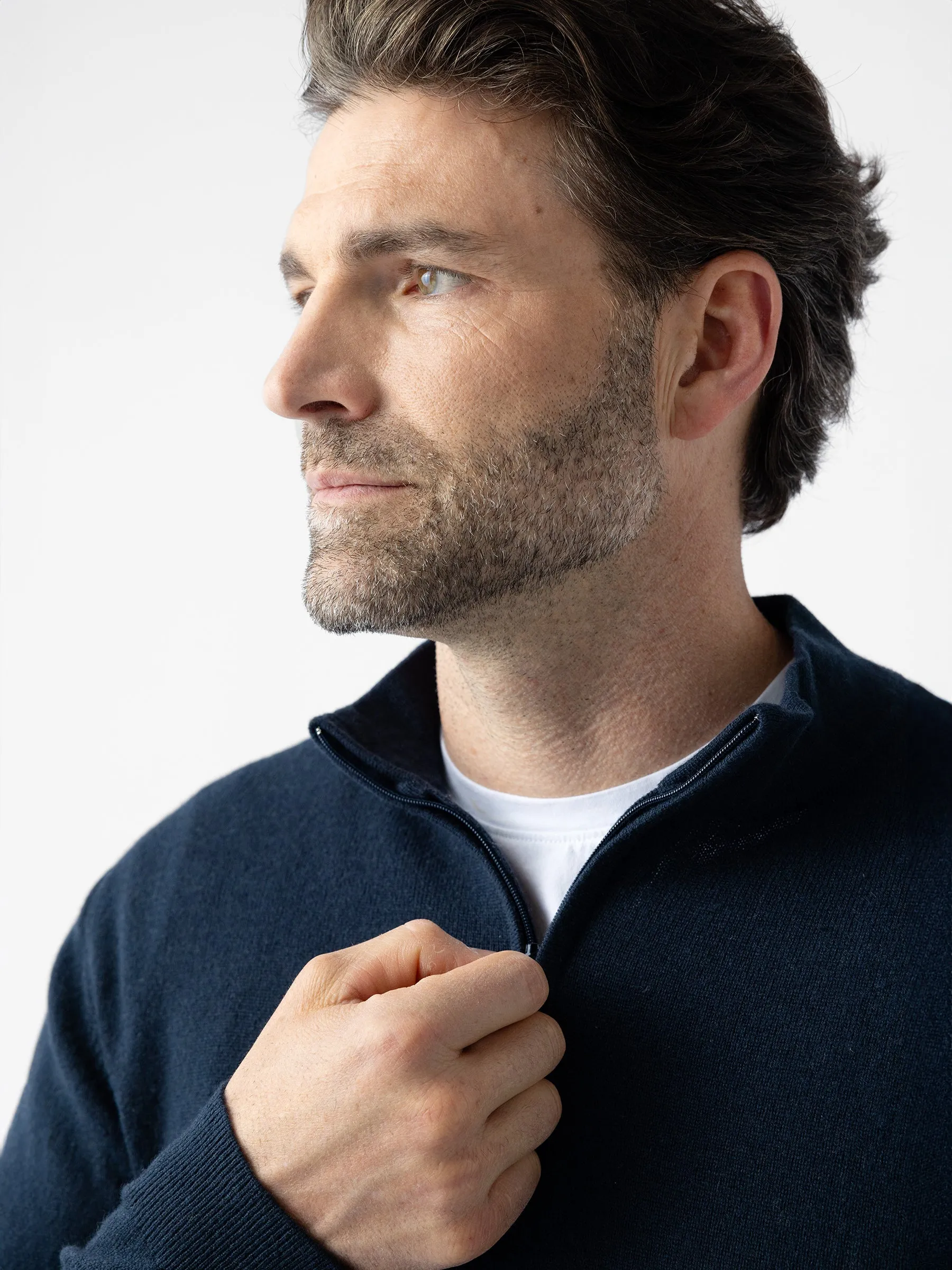 Men's Quarter Zip Sweater