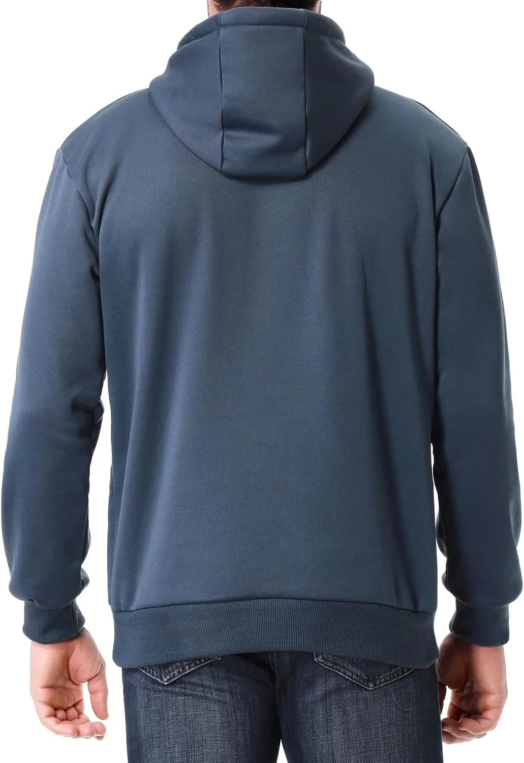 Men's Relaxed Fit Fleece-Lined Pullover Hooded Sweatshirt Comfortable and Soft