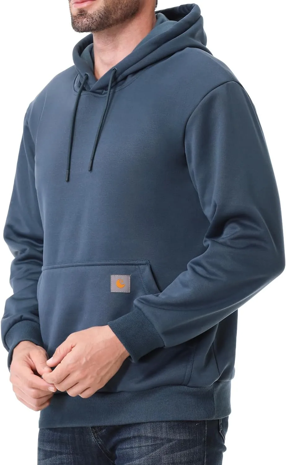 Men's Relaxed Fit Fleece-Lined Pullover Hooded Sweatshirt Comfortable and Soft