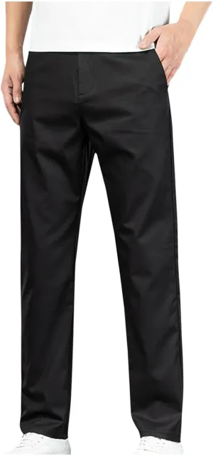 Mens Stretch Dress Pants Business Casual Formal Suit Work Pants Regular Fit Wrinkle Free Slim Fit Tapered Trousers
