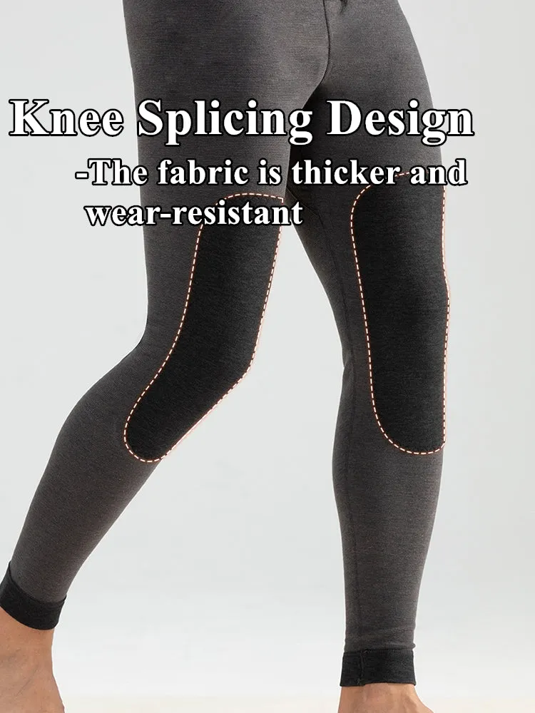 Men's Winter Thermal Long Johns With Button Fly