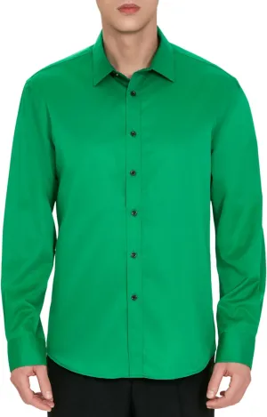 Men's Wrinkle-Free Dress Shirts Long Sleeve Button Down Shirt Regular Fit Casual Wedding Silky Sheen Looking Shirt