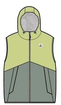 Moonlight Recycled Insulated Vest - Pistachio