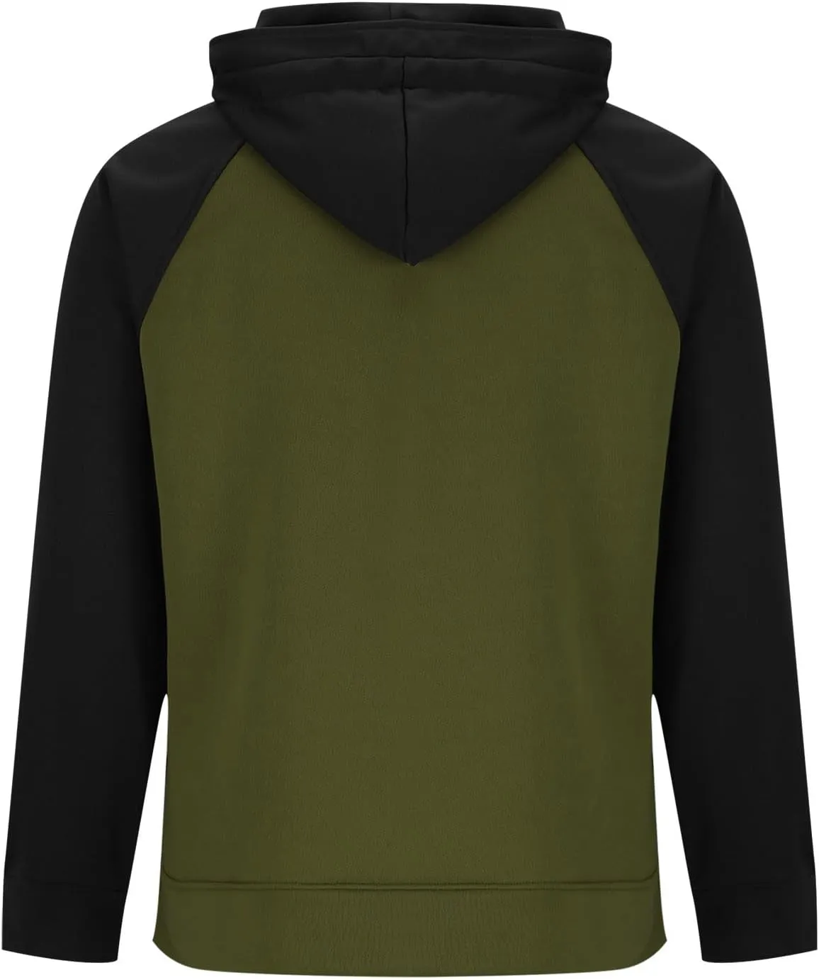 Muscularfit Mens Big and Tall Hoodies Casual Long Sleeve Multi Pockets Cargo Quarter Zip Pullover Sweatshirt Drawstring Shirt