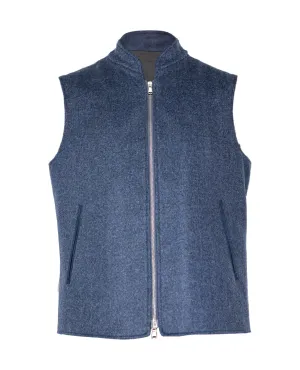 Navy Blue Mens Vest