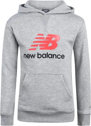 New Balance Boys' Hoodie - Durable Double Fleece Lined Pullover Sweatshirt with Reinforced Seams Kangaroo Pocket (Sizes 8-20)