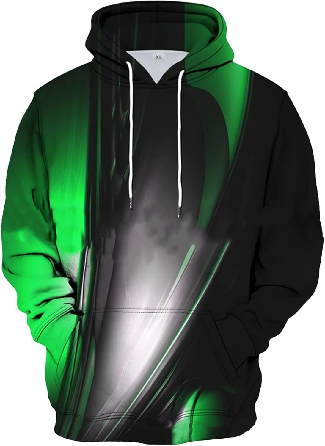 Novelty Hoodies for Men 3D Printed Graphics Oversized Hoodie Sweatshirt Long Sleeve Drawstring Pullover Halloween,S-6XL