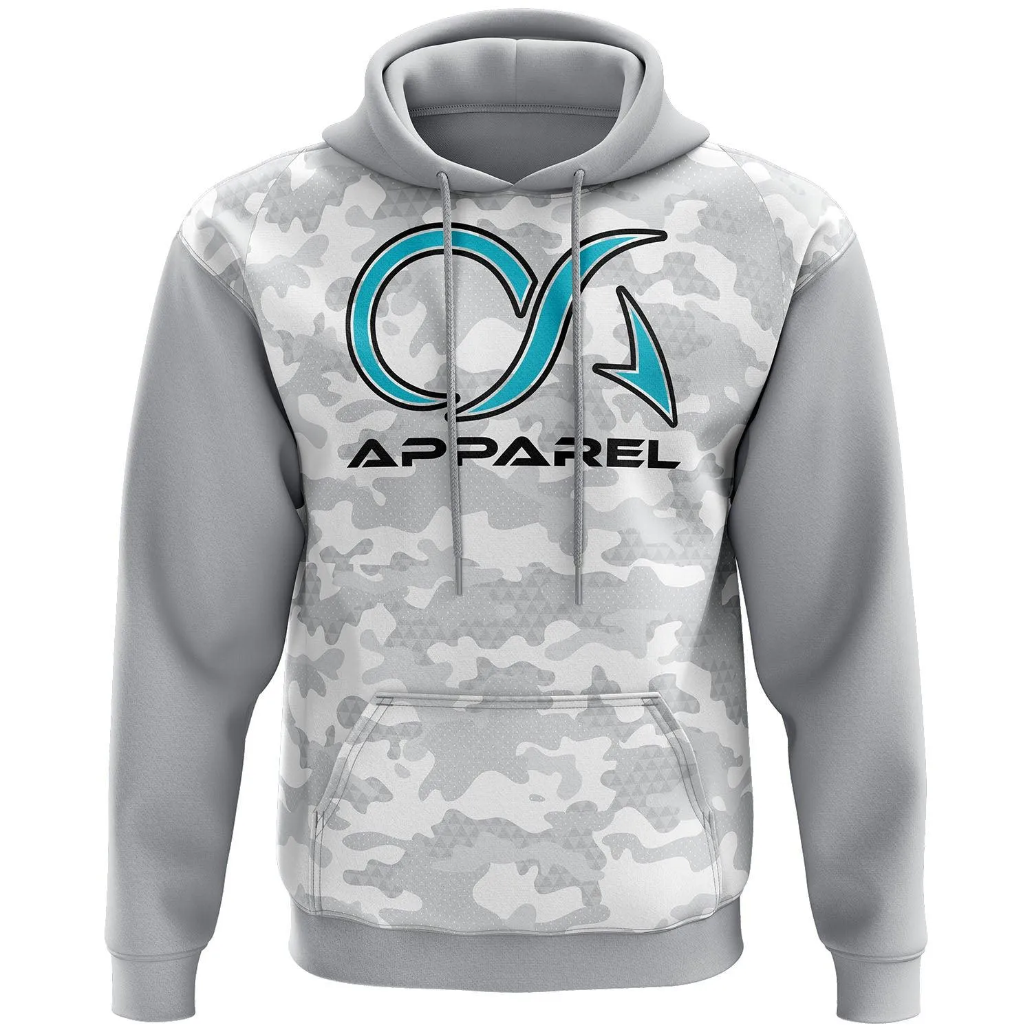 Overcome Average Fleece Hoodie - Snow Camo