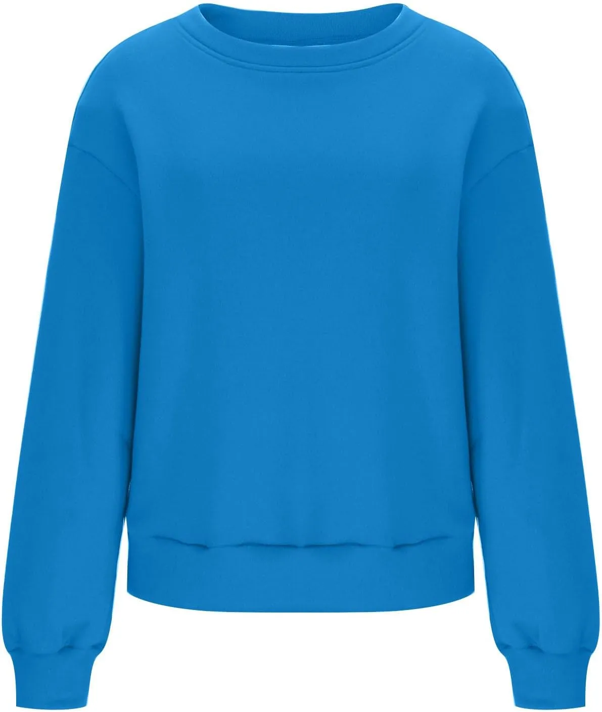 Oversized Drop Shoulder Sweatshirts for Women Teen Girls Fall y2k Clothes Long Sleeve Crewneck Pullover Tops