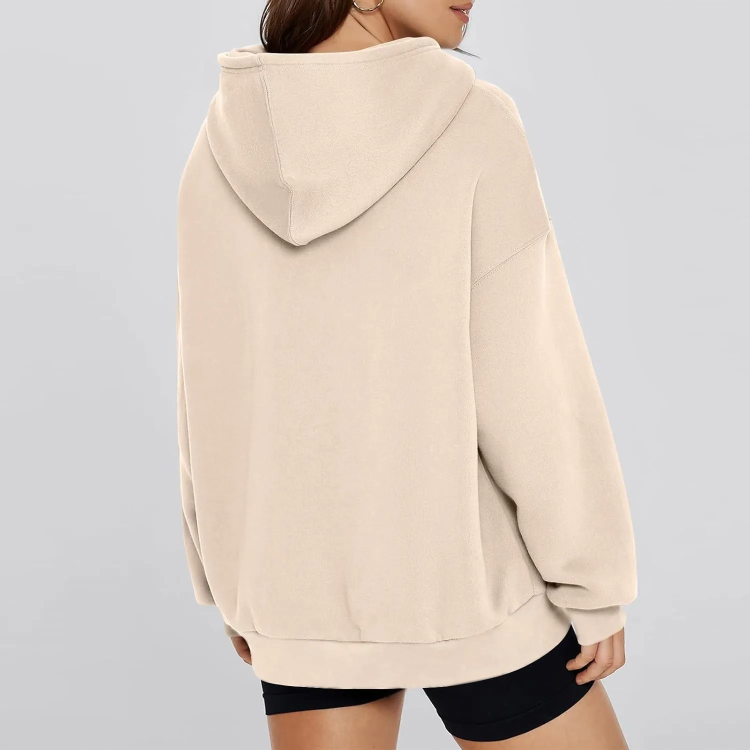 Oversized Essentials Hoodies for Women Loose Fit Fleece Sweatshirts with Pockets Long Sleeve Hooded Pullover