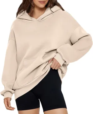 Oversized Essentials Hoodies for Women Loose Fit Fleece Sweatshirts with Pockets Long Sleeve Hooded Pullover