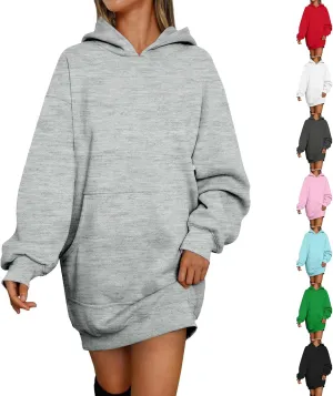Oversized Hoodies for Women Fleece Long Sleeve Hooded Sweatshirt Loose Fitting Tops Drawstring Pullover with Pocket