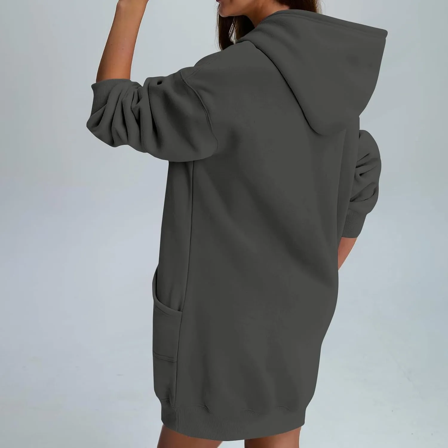 Oversized Hoodies for Women Fleece Long Sleeve Hooded Sweatshirt Loose Fitting Tops Drawstring Pullover with Pocket