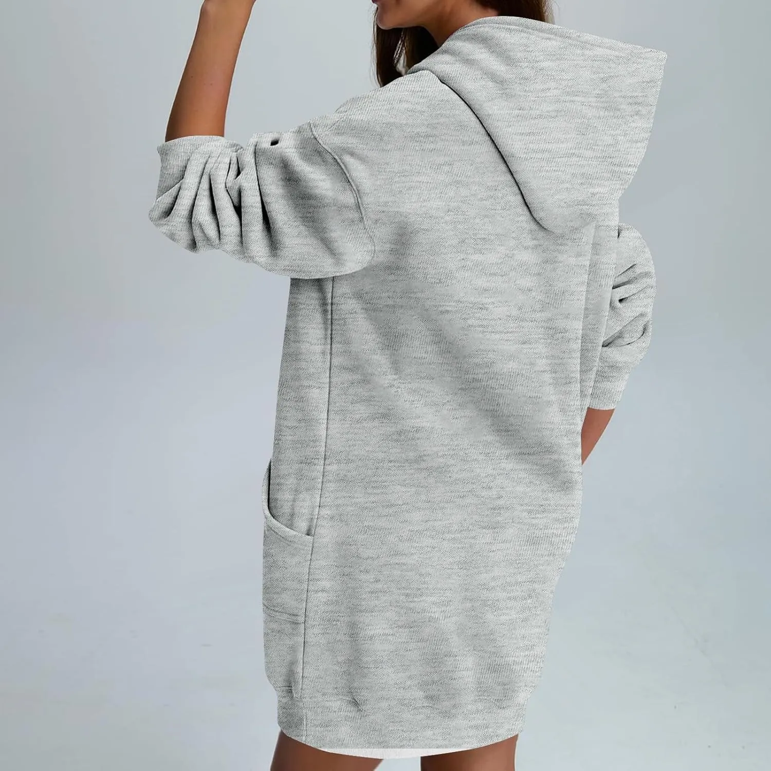 Oversized Hoodies for Women Fleece Long Sleeve Hooded Sweatshirt Loose Fitting Tops Drawstring Pullover with Pocket