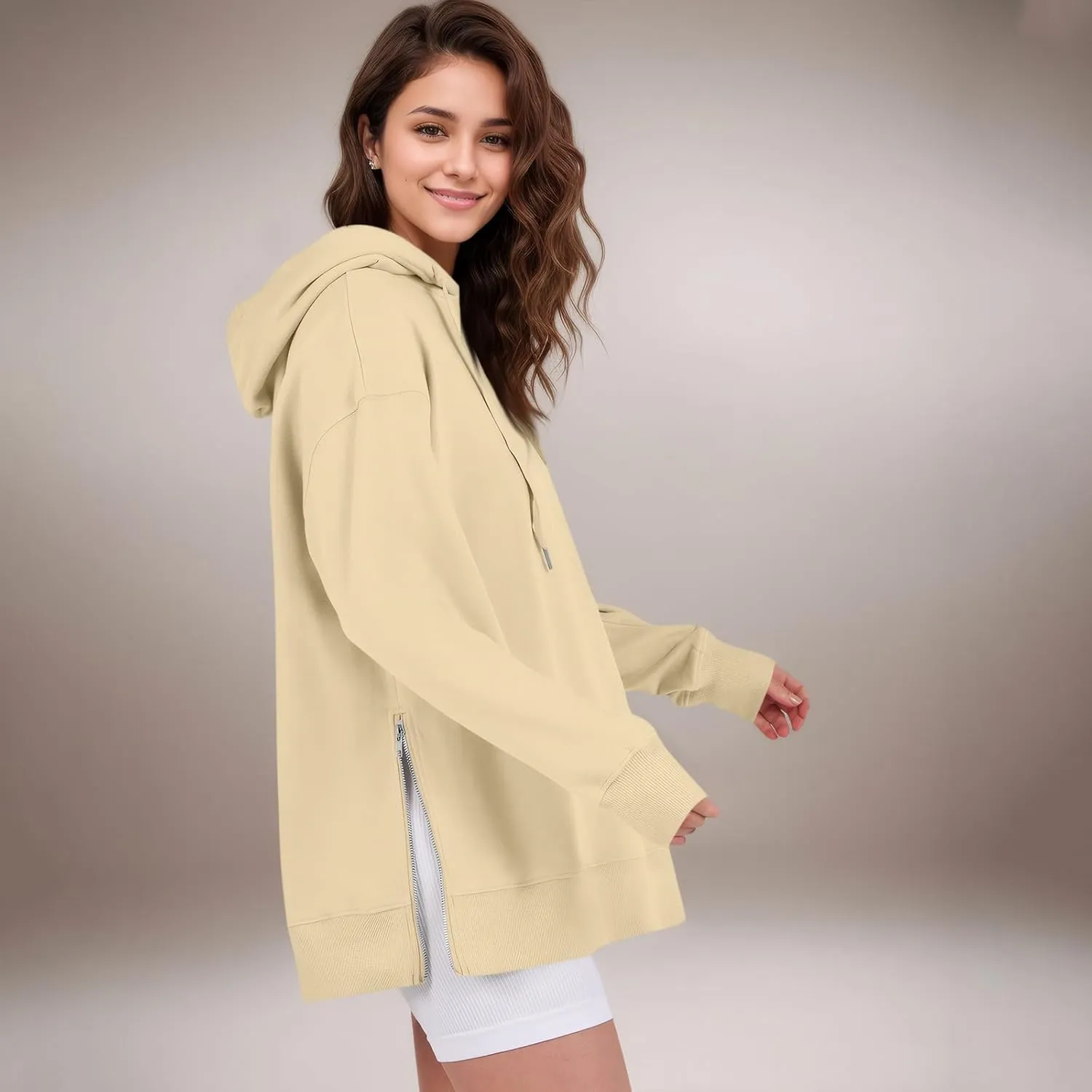 Oversized Hoodies for Women Pullover Fleece Lined Hooded Sweatshirt Teen Girls Cute Fall Sweaters Outfits
