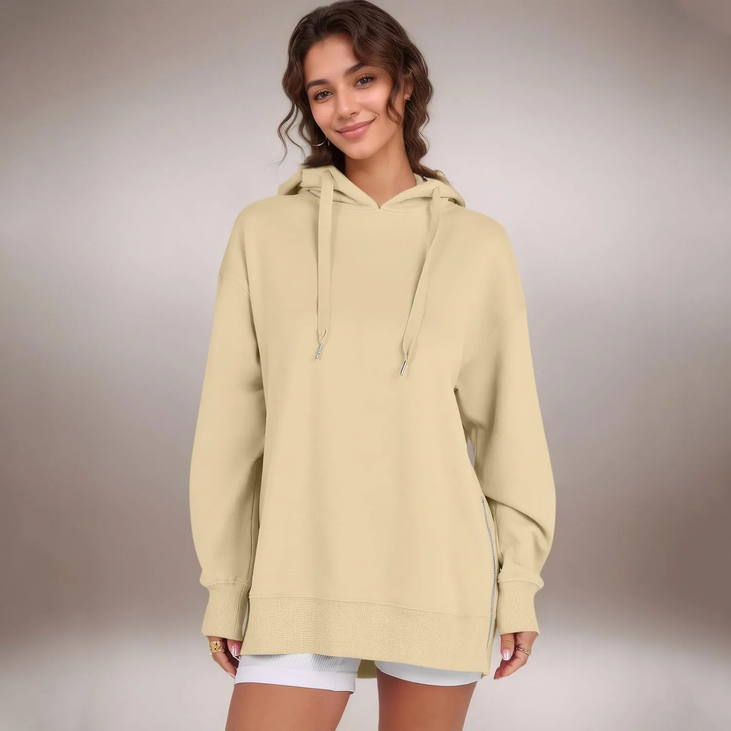 Oversized Hoodies for Women Pullover Fleece Lined Hooded Sweatshirt Teen Girls Cute Fall Sweaters Outfits
