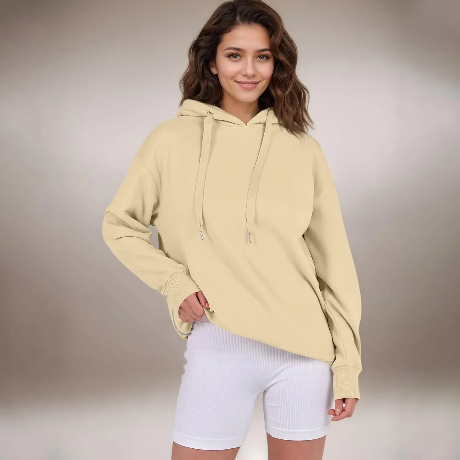 Oversized Hoodies for Women Pullover Fleece Lined Hooded Sweatshirt Teen Girls Cute Fall Sweaters Outfits