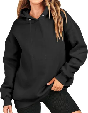 Oversized Long Sleeve Hoodies Sweatshirts For Women 2023 Trendy Fall Outfits Casual Hooded Pullover Tops With Hood
