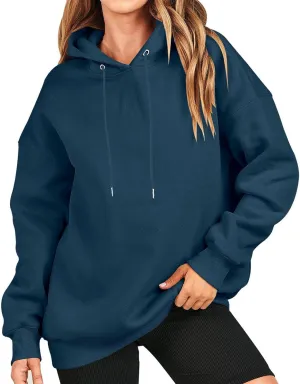 Oversized Long Sleeve Hoodies Sweatshirts For Women 2023 Trendy Fall Outfits Casual Hooded Pullover Tops With Hood