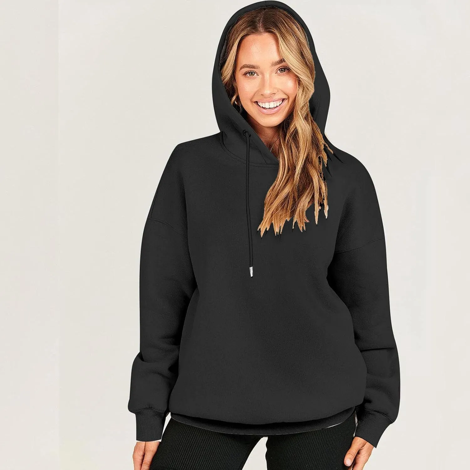 Oversized Long Sleeve Hoodies Sweatshirts For Women 2023 Trendy Fall Outfits Casual Hooded Pullover Tops With Hood