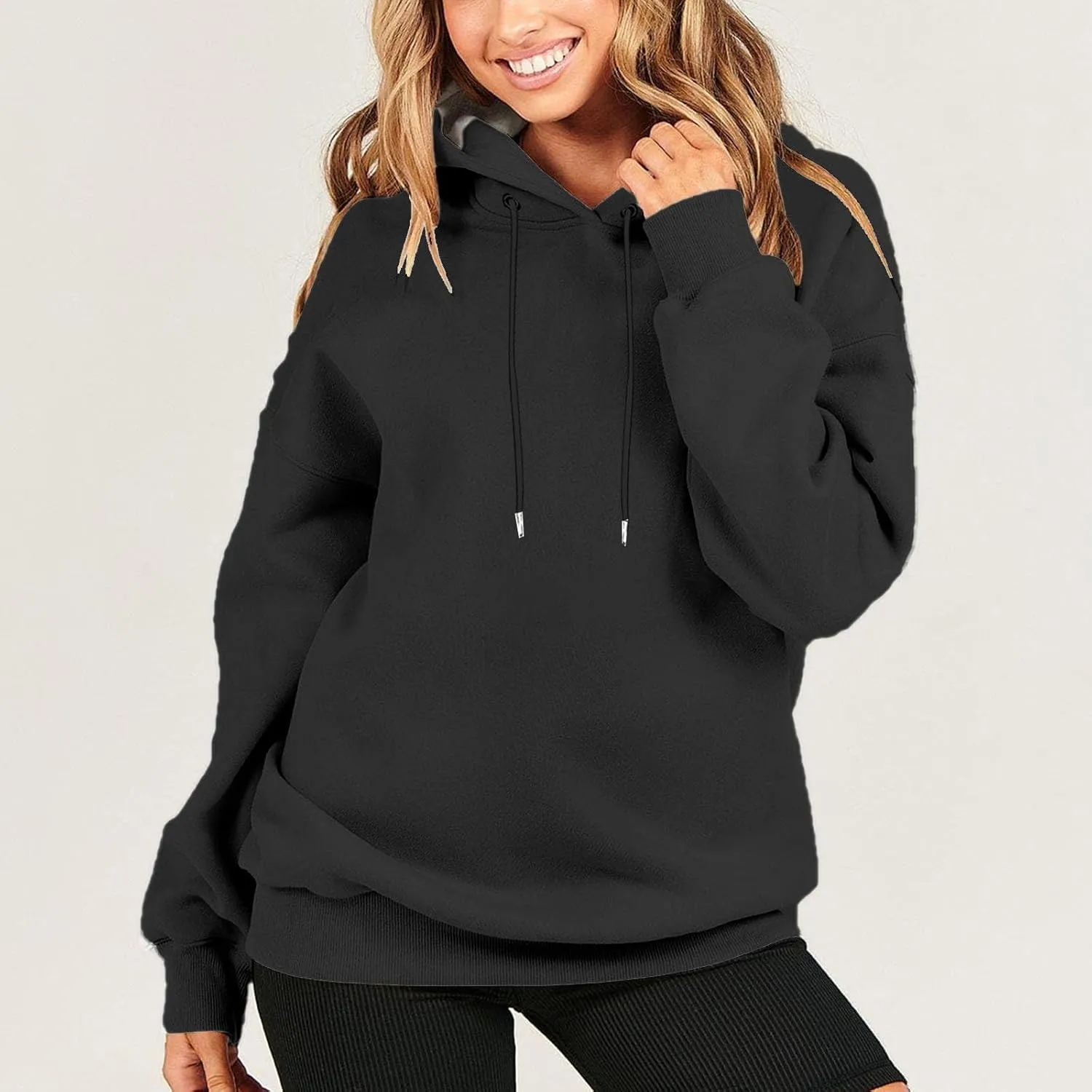Oversized Long Sleeve Hoodies Sweatshirts For Women 2023 Trendy Fall Outfits Casual Hooded Pullover Tops With Hood