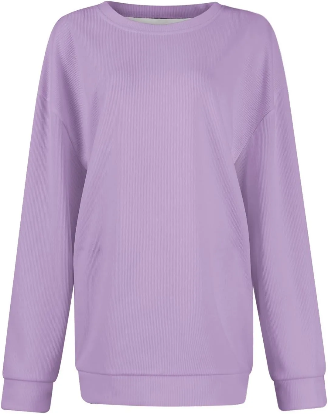 Oversized Sweatshirt for Women Crewneck Sweatshirts No Hood Sweaters Long Sleeve Shirts Hoodies Pullover Casual Tops