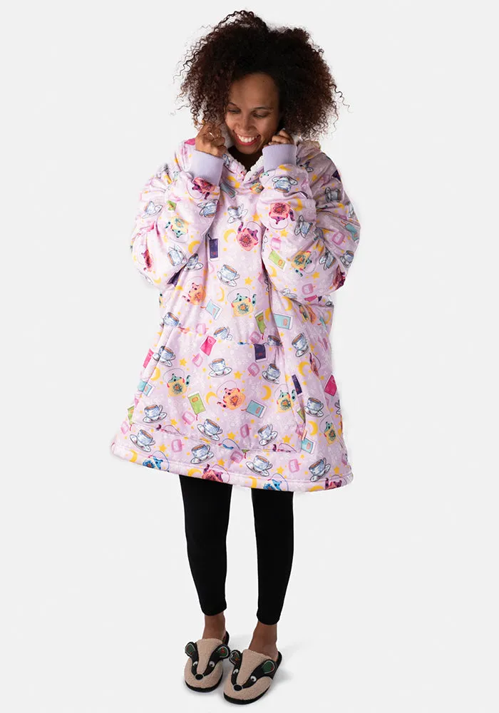 Popsy Pop-On Oversize Slouchy Print Hoodie