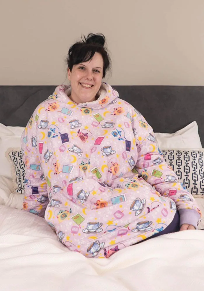 Popsy Pop-On Oversize Slouchy Print Hoodie
