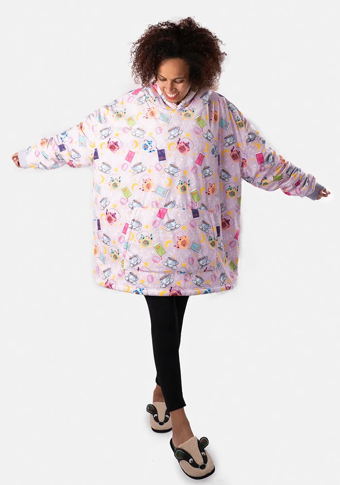 Popsy Pop-On Oversize Slouchy Print Hoodie