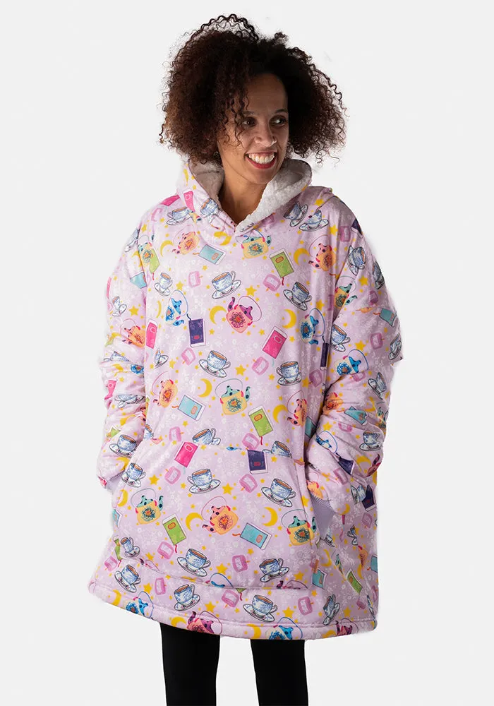 Popsy Pop-On Oversize Slouchy Print Hoodie