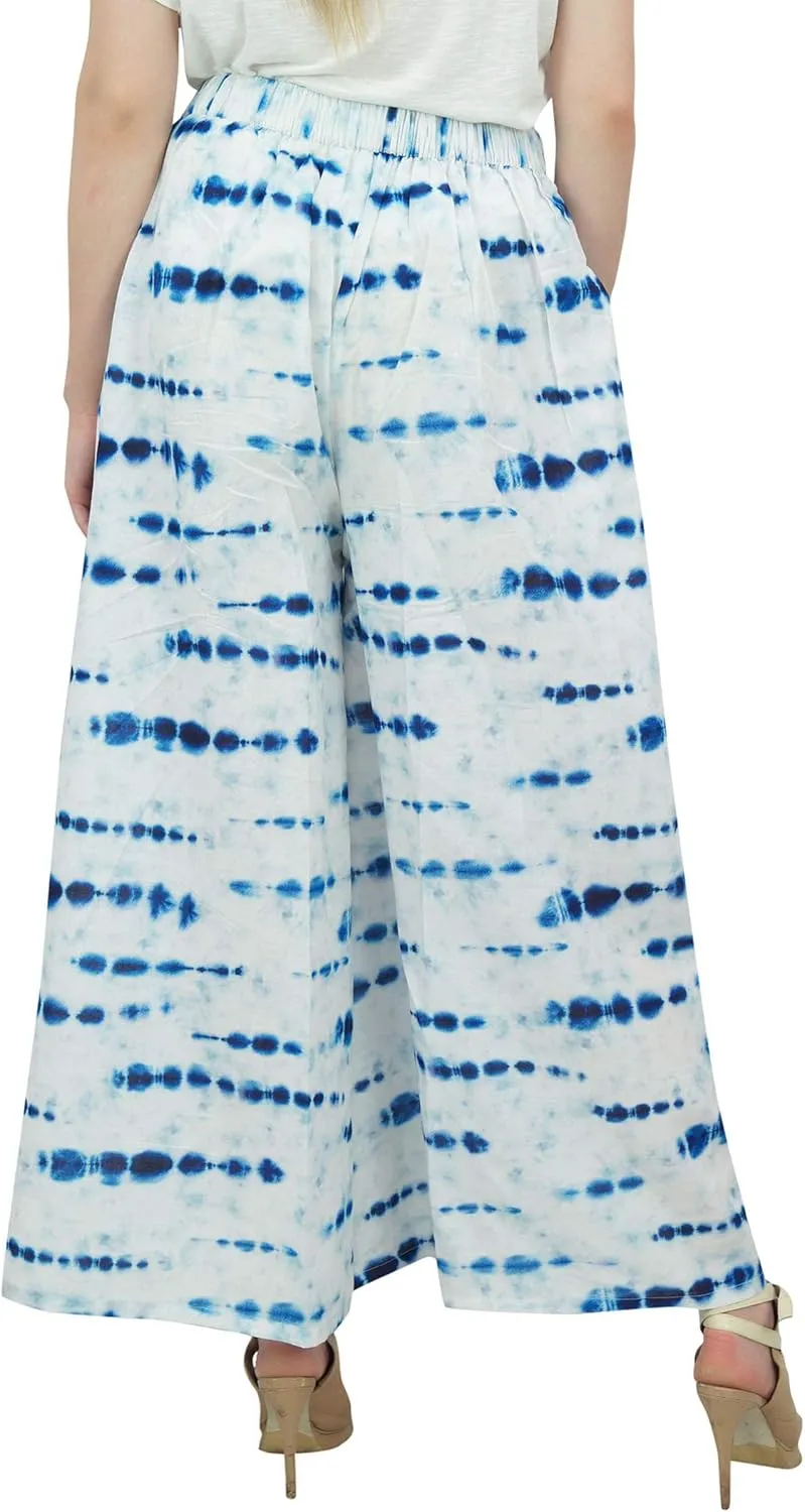 Printed Harem Pant for Women High Waist Palazzo Pant Casual Elastic Waist Trousers