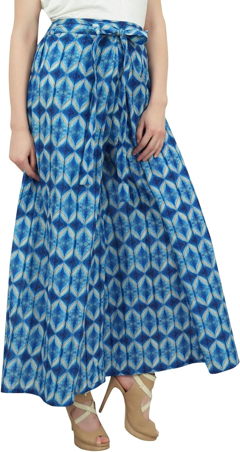 Printed Harem Pant for Women High Waist Palazzo Pant Casual Elastic Waist Trousers