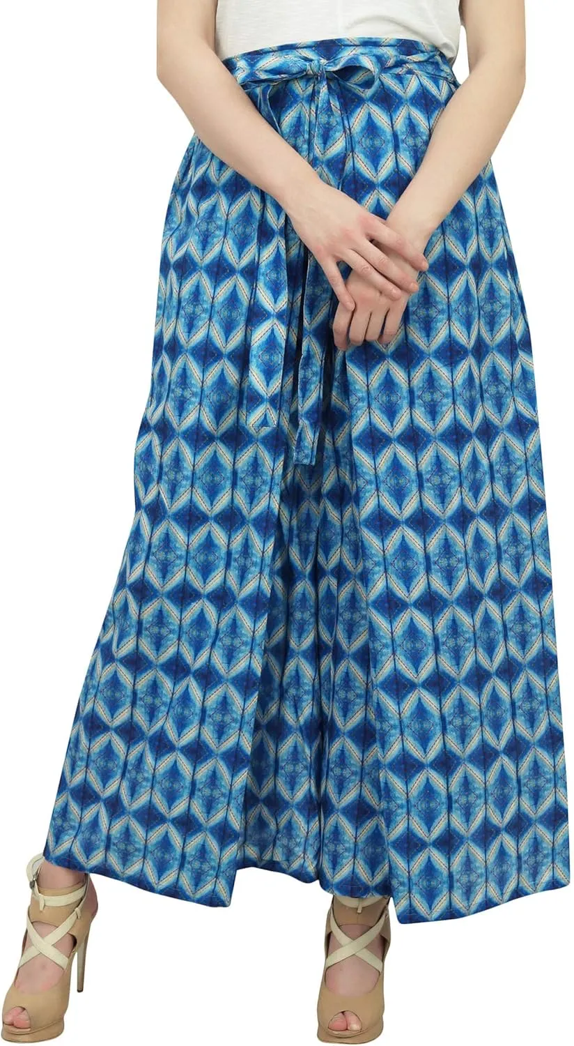 Printed Harem Pant for Women High Waist Palazzo Pant Casual Elastic Waist Trousers
