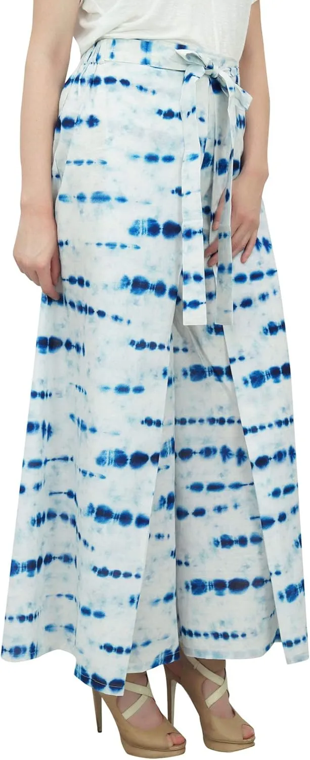 Printed Harem Pant for Women High Waist Palazzo Pant Casual Elastic Waist Trousers