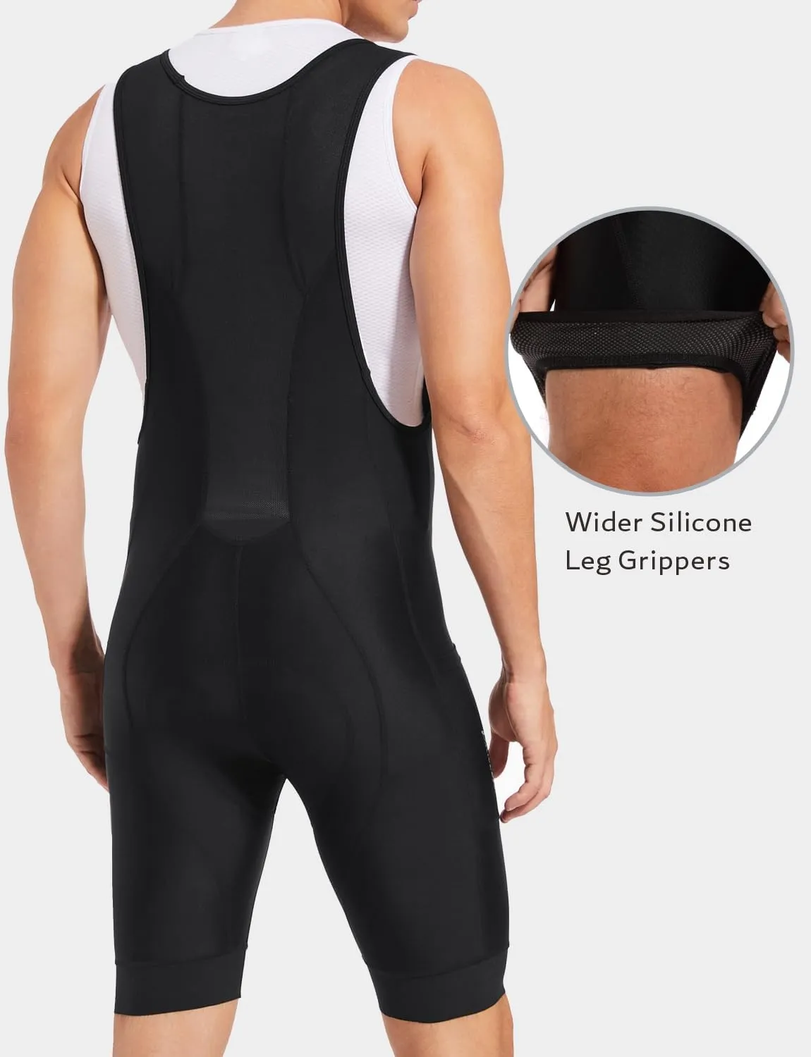 Przewalski Mens 3D Padded Cycling Bike Bib Shorts, Bicycle Biking Bib Shorts