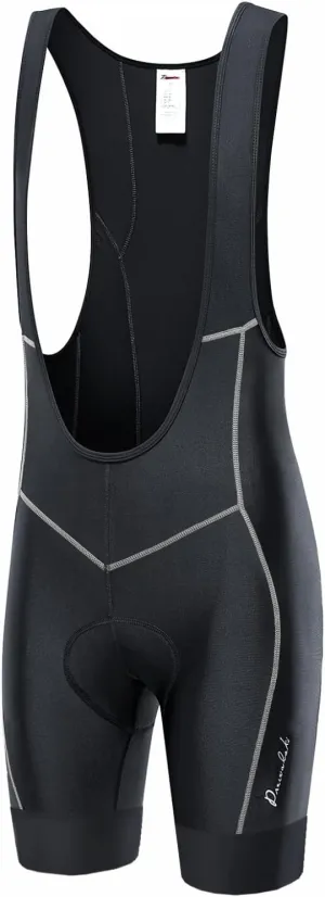 Przewalski Mens 3D Padded Cycling Bike Bib Shorts, Bicycle Biking Bib Shorts