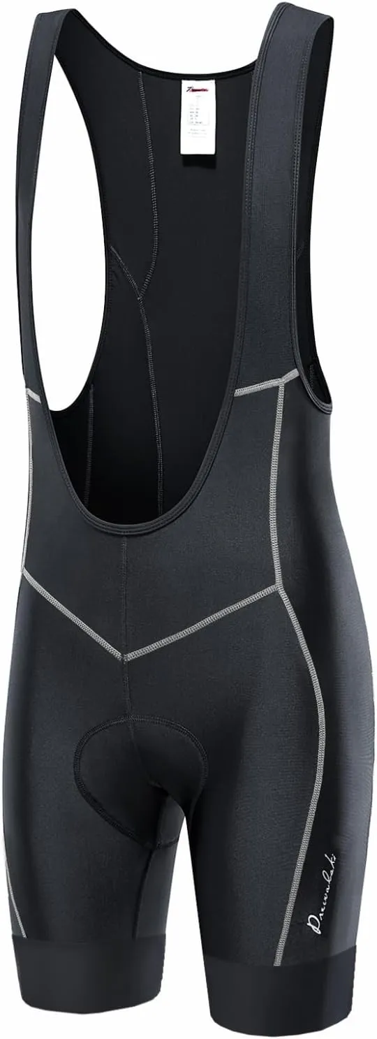 Przewalski Mens 3D Padded Cycling Bike Bib Shorts, Bicycle Biking Bib Shorts