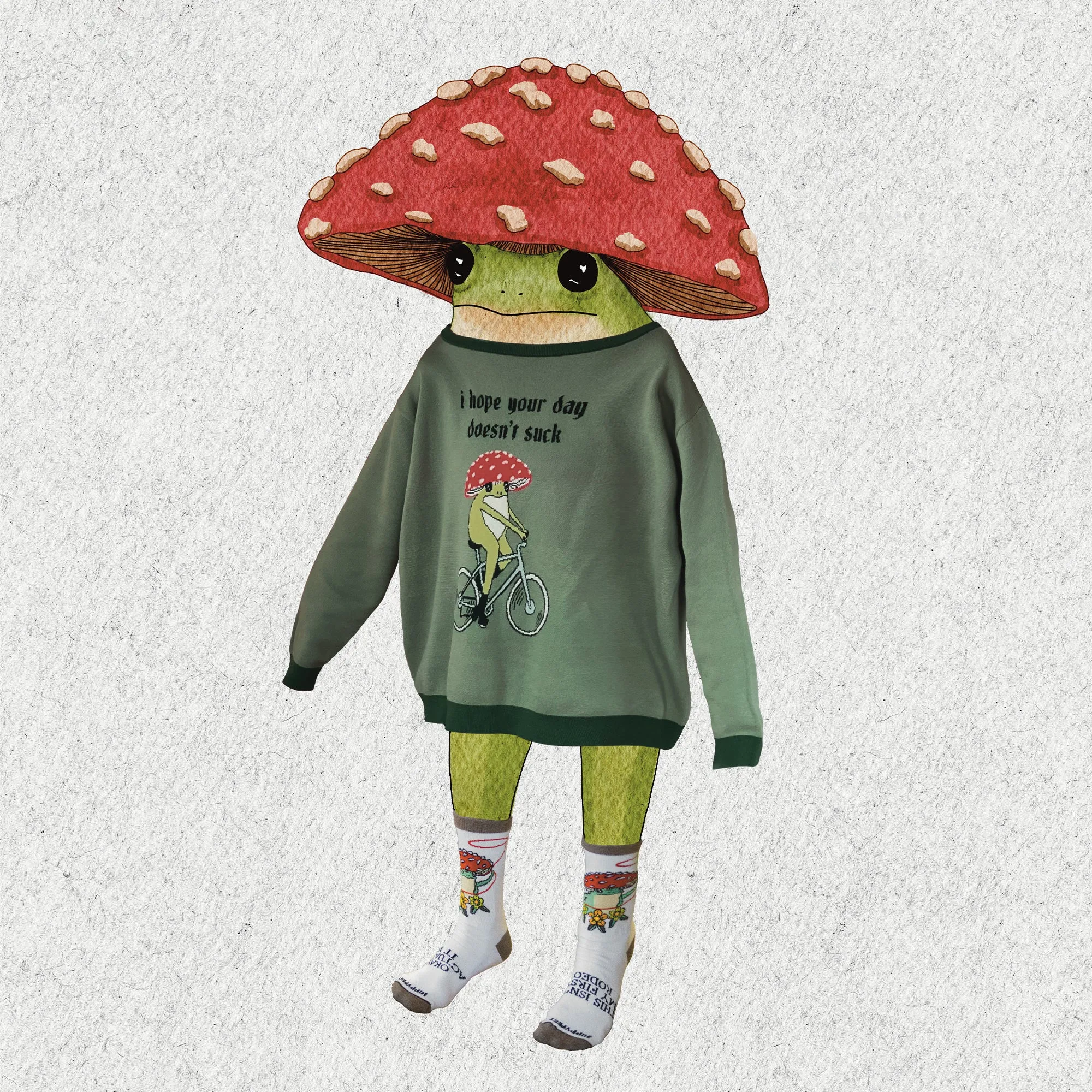 "I hope your day doesn't suck" Pullover Sweater by Maybell Eequay
