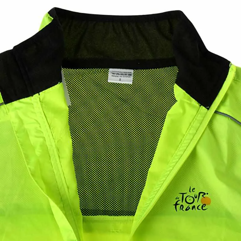 Reflective Breathable Cycling Long Sleeve Wind Coat Windproof Quick Dry Jacket