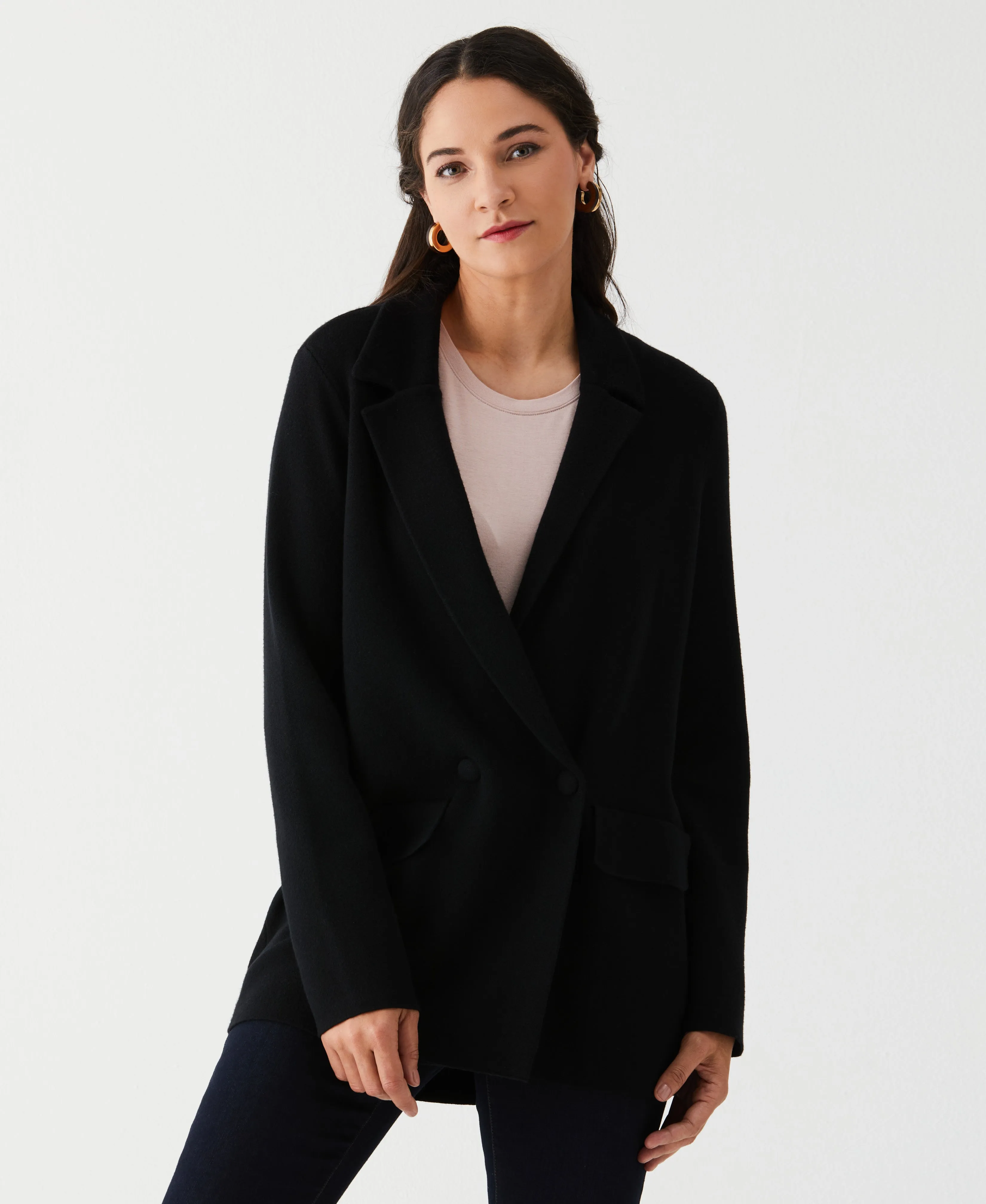 Relaxed Sweater Blazer