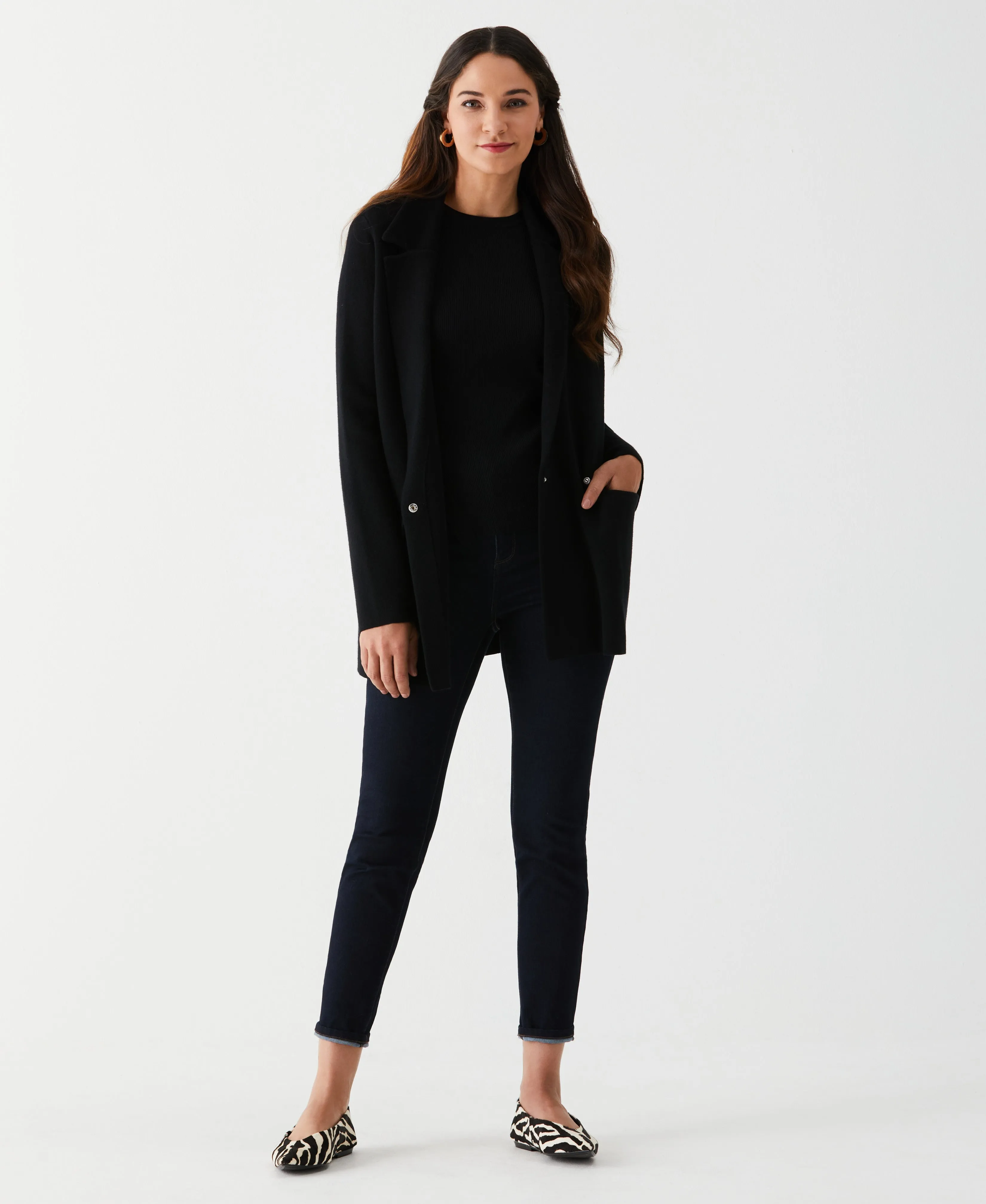Relaxed Sweater Blazer