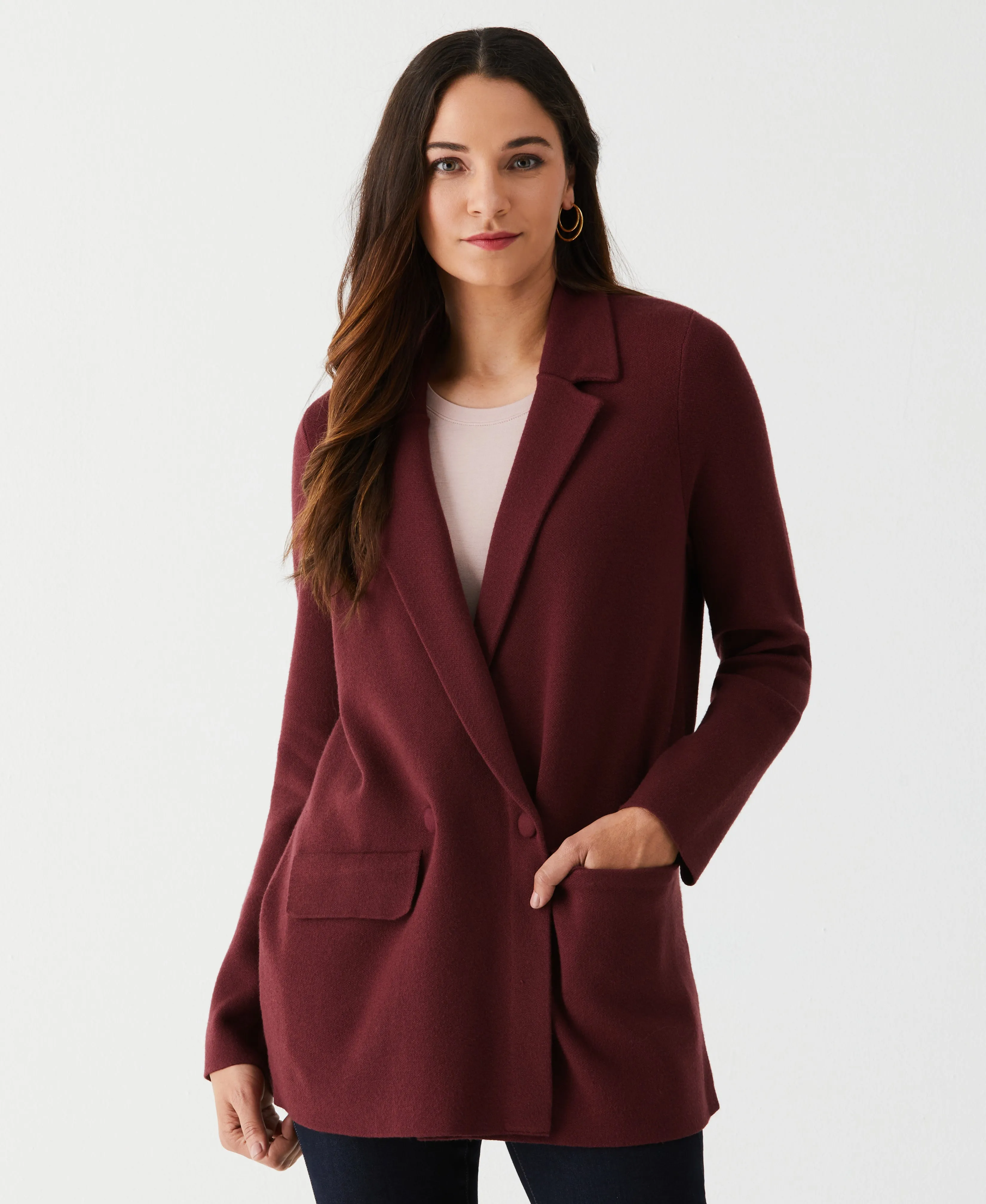 Relaxed Sweater Blazer