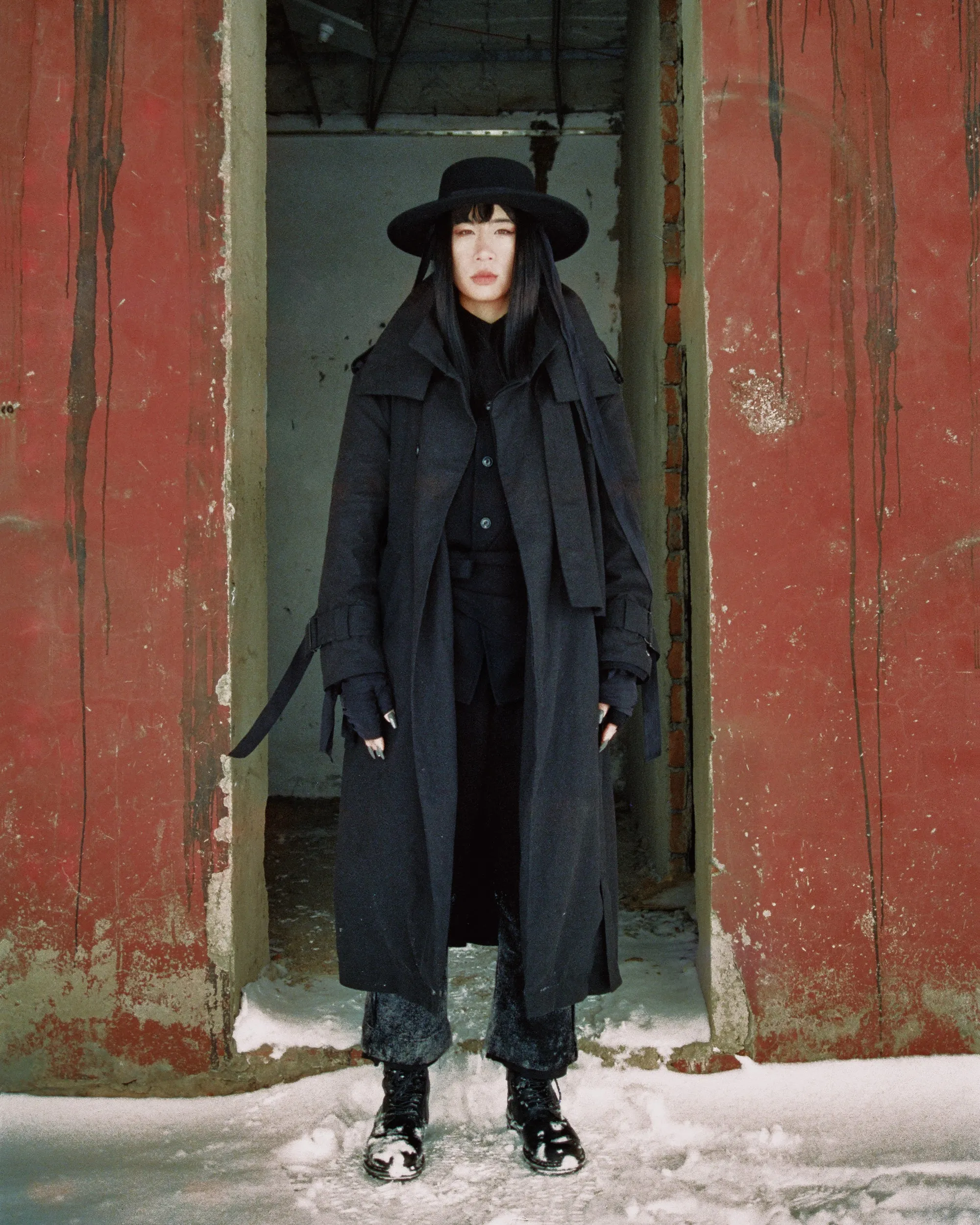 ROSEN Amur Duster Coat in Cotton Canvas