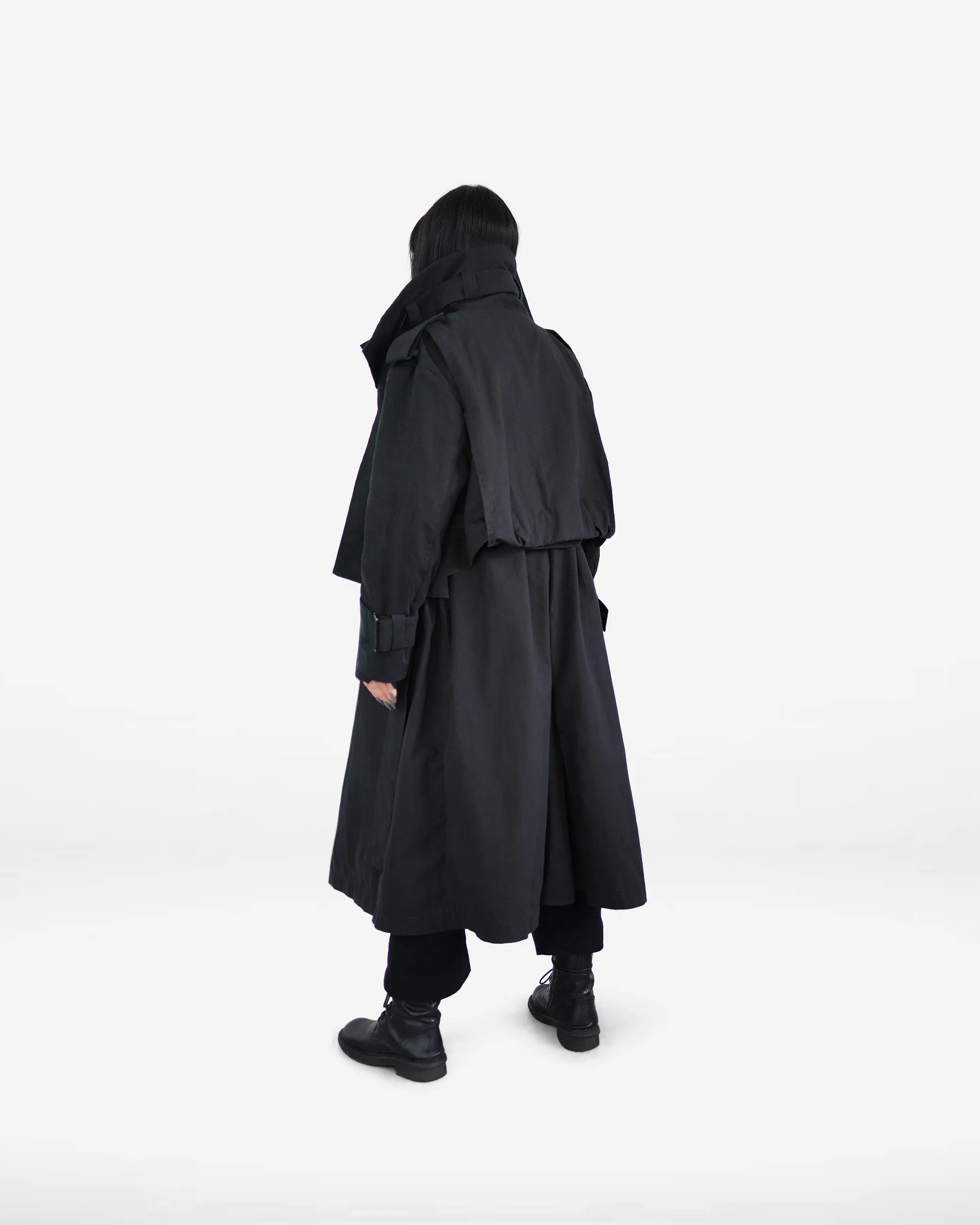 ROSEN Amur Duster Coat in Cotton Canvas