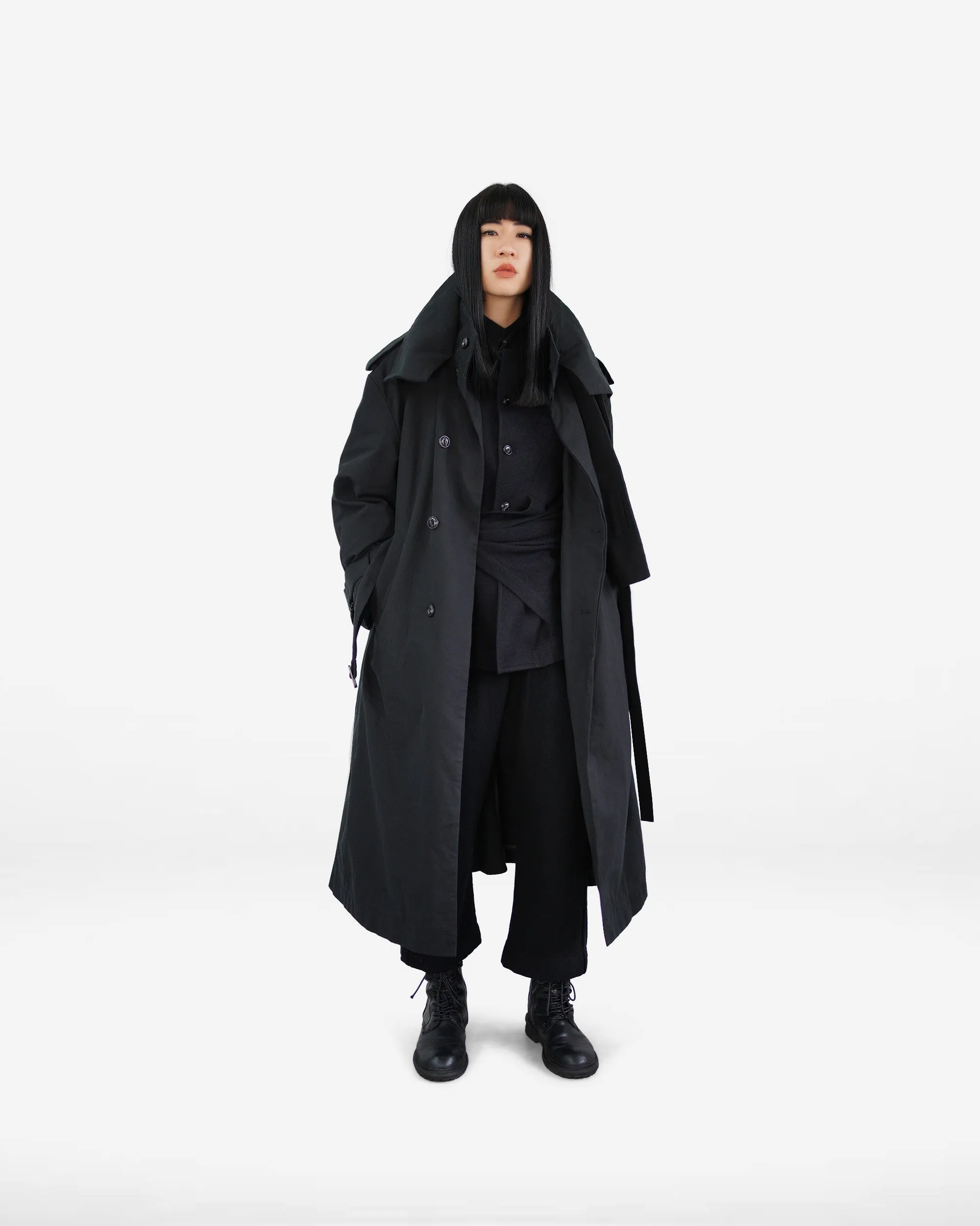 ROSEN Amur Duster Coat in Cotton Canvas